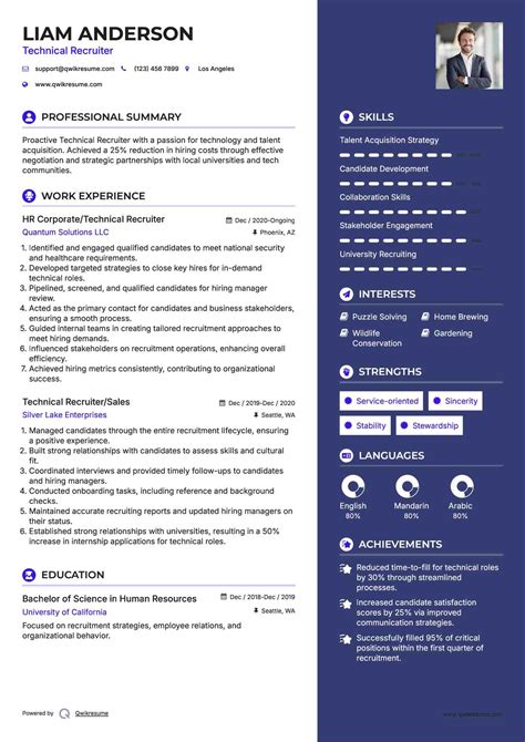 Technical Recruiter Resume