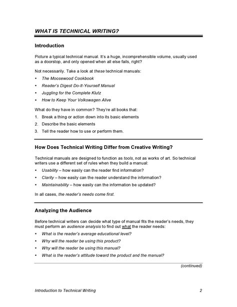 Technical Writing Templates