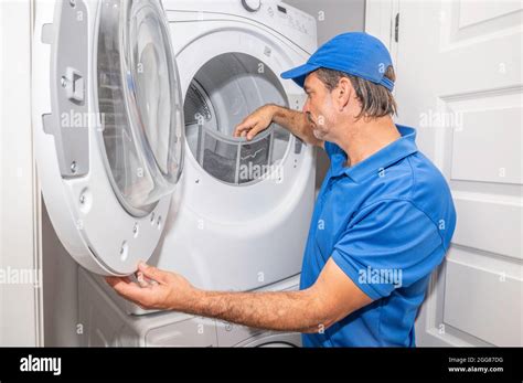 Technician Checking Dryer