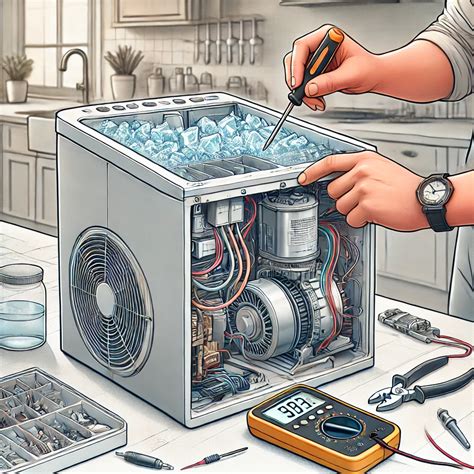 Technician Fixing Ice Maker Problems in Gilbert