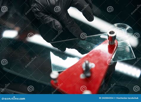 Technician Repairing Windshield