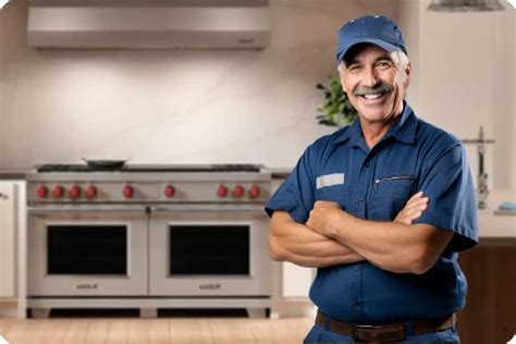 Technician Repairing Wolf Range