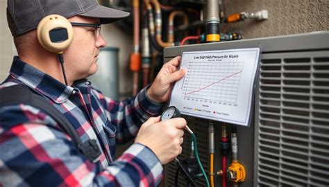 Technician diagnosing an AC problem