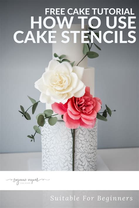 Techniques for Using Flower Cake Stencils