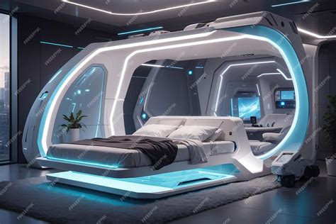 Technological integration in a hotel-style bedroom
