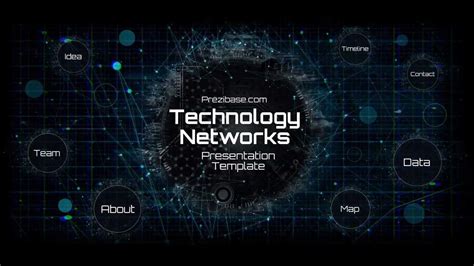 Technology Network Presentation Template | Prezibase For Powerpoint