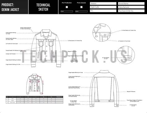 Techpack Template | The Fashion Professor