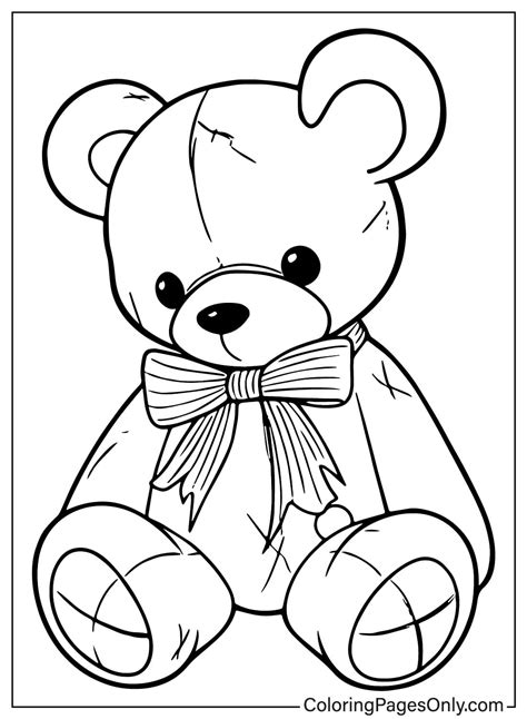 Teddy Bear Coloring Page