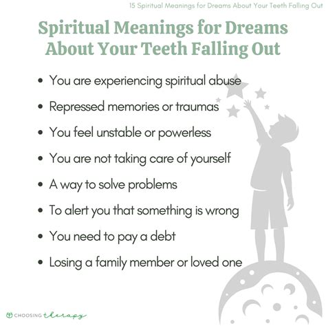 Teeth Falling Out Dream Spiritual Meaning