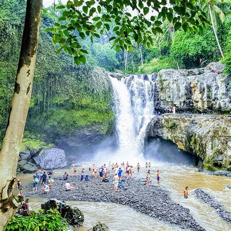 Stairs leading to Tegenungan Waterfall