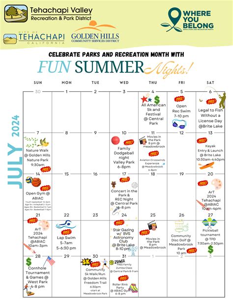 Tehachapi Events July 1 2024