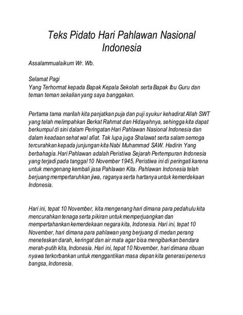 Teks Pidato Bahasa Indonesia
