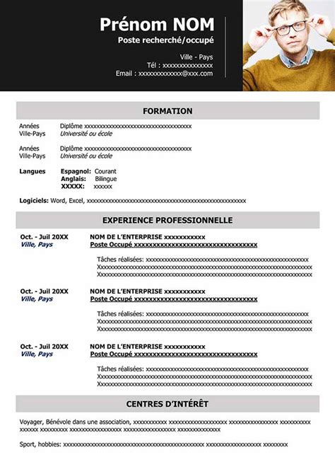 Telecharger Cv A Remplir
