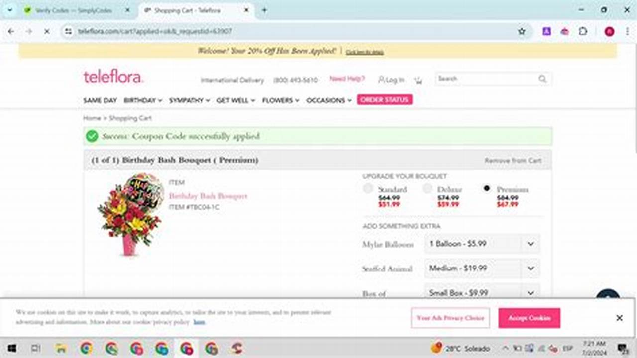 Teleflora Coupon Code 2025