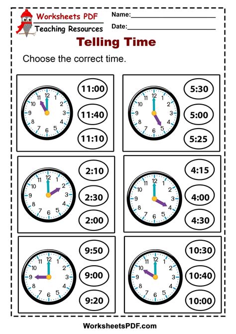 Telling Time Worksheets Have Fun Teaching