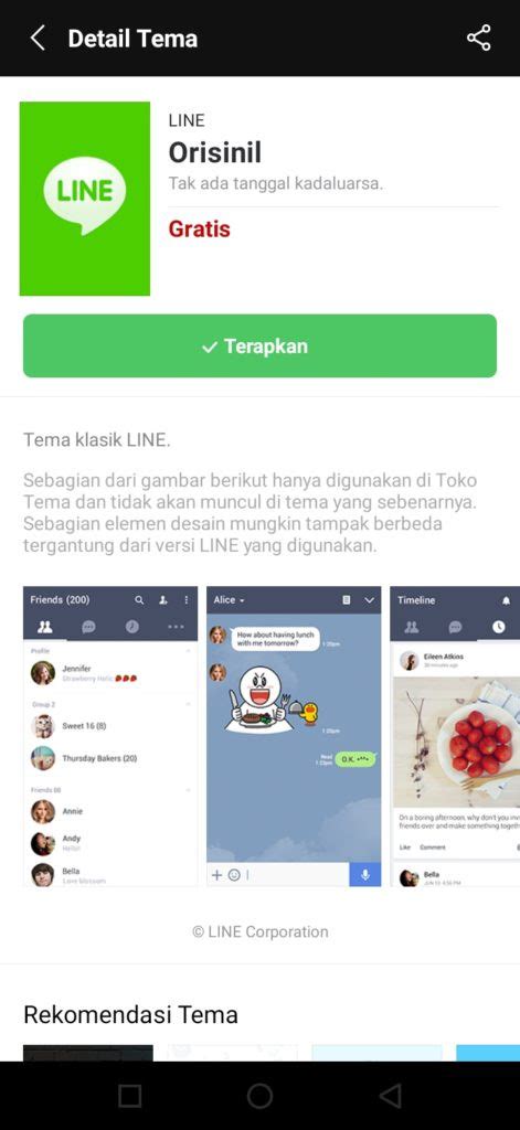 Tema Line Gratis Keren