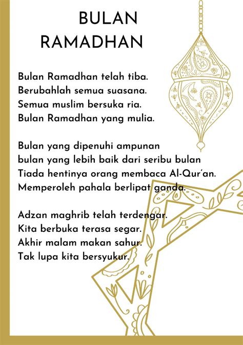 Tema Puisi Ramadhan