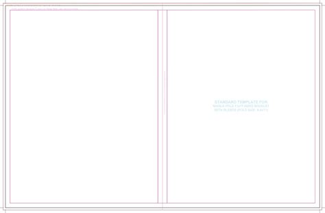 Template For A Booklet