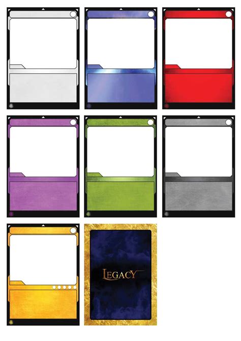 Template For Game Cards