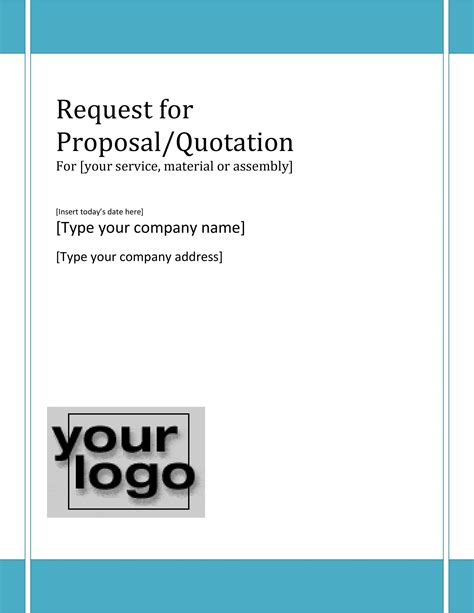 Template For Request For Proposal