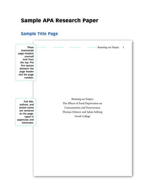 Template For Research Paper