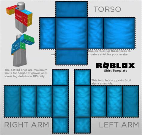 Template For Roblox Shirts