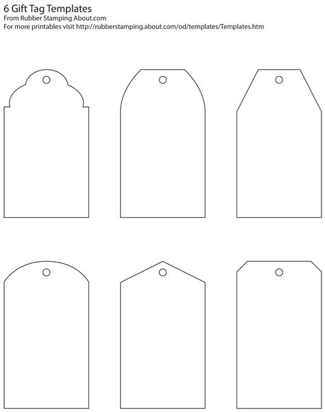 Template For Tags For Gifts