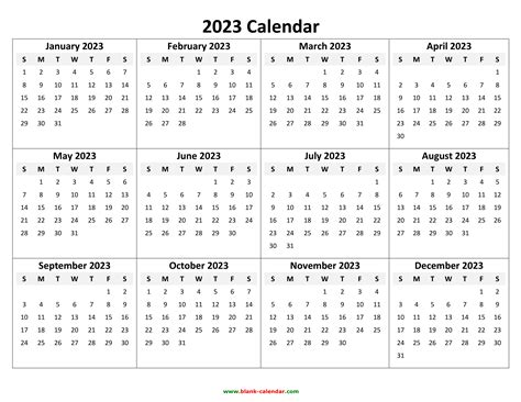 Printable Calendar 2023 Best Printable Calendar