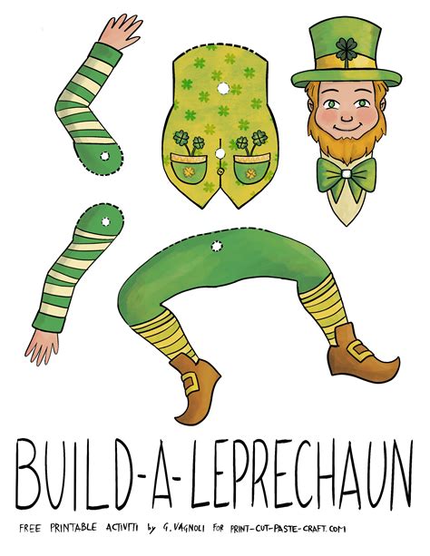 Template Build A Leprechaun Printable