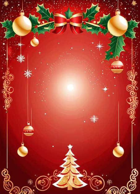 Template Christmas Flyer Background