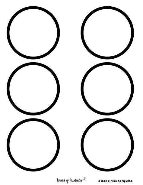 Template Circles Printable
