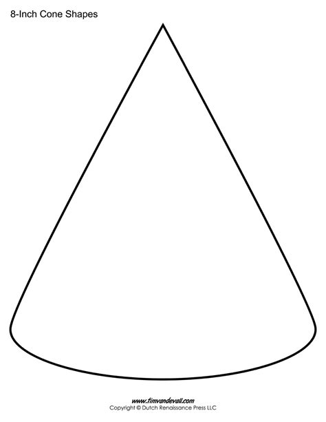 Template For A Cone Shape