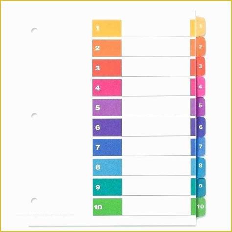 Template For File Folder Tabs