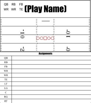 Template For Football Plays