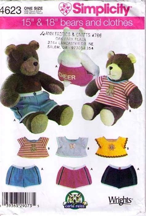 Template Free Printable Build A Bear Clothes Patternspinterest