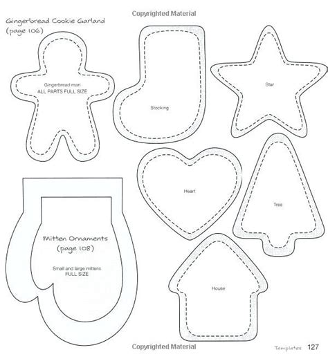 Template Free Printable Felt Christmas Ornament Patterns