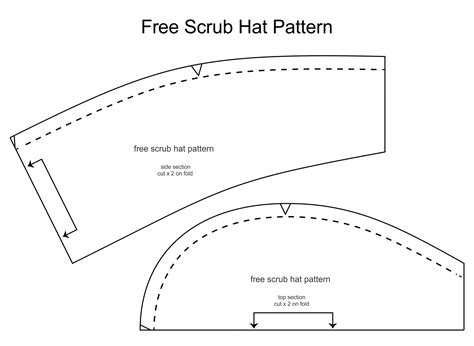 Template Free Printable Surgical Scrub Hat Pattern Free