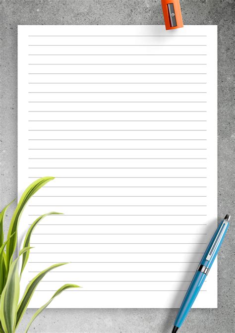 Template Lined Paper