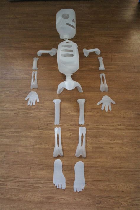 Template Milk Jug Skeleton Pattern