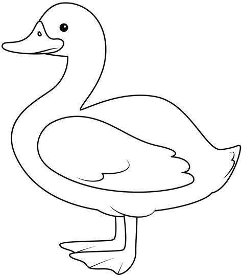 Template Of A Duck