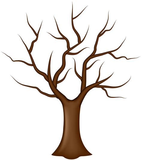 Template Of Tree Without Leaves