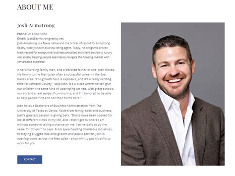 Template Short New Real Estate Agent Bio Samples