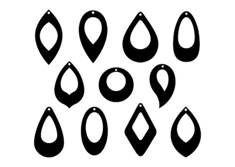 Download Template for Jewelry - Drop Set For Silhouette