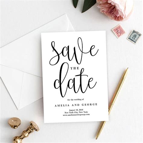 Templates For Save The Date Cards