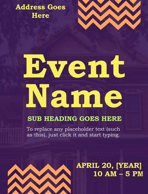 Templates For Flyers In Word
