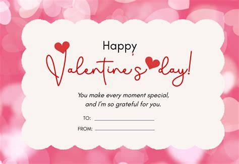 Templates For Valentines Day