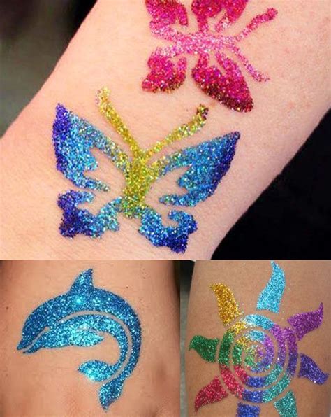 Temporary Glitter Tattoos