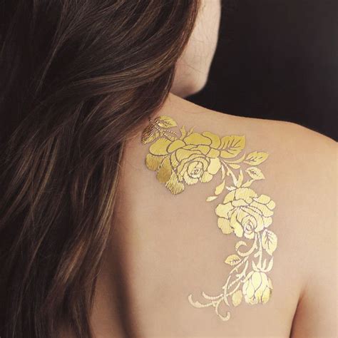 "Zardozi" Nüd Tattoos 4 Sheets GOLD Gold tattoo ink