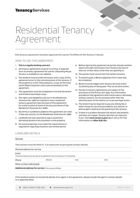 Tenancy Agreement Template | Free Word Templates