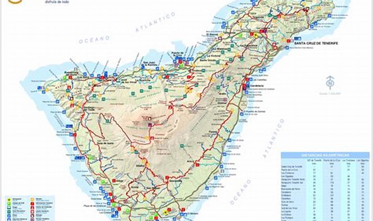 Tenerife resorts map
